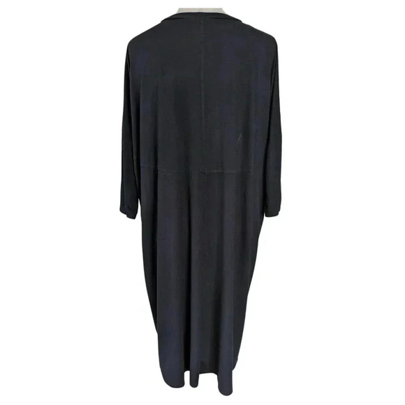 ASOS Black Dolman Jersey Shift Dress Size 12 Tunic Stretch Knee Length - Picture 5 of 9